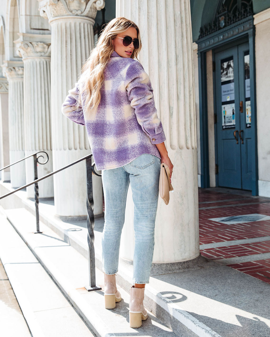 Aspen Is Calling Pocketed Plaid Jacket - SALE