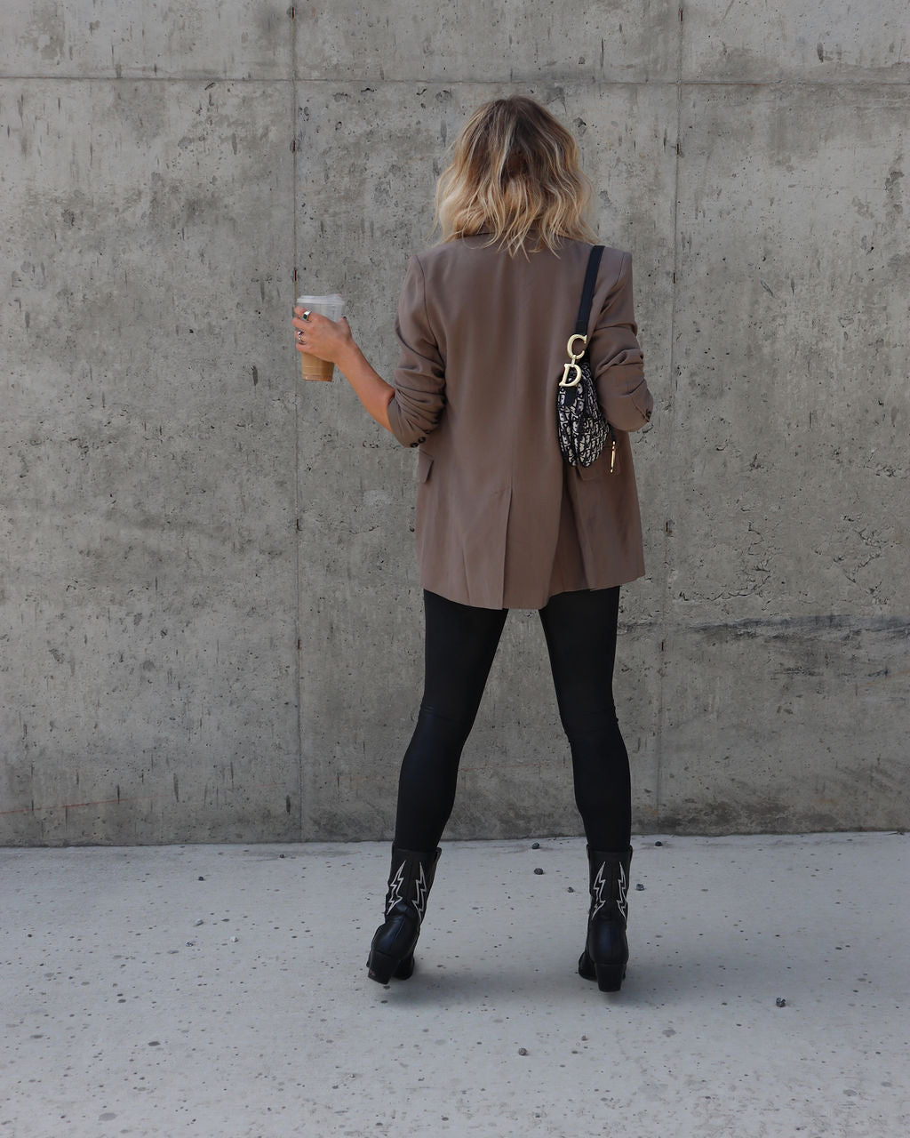 Cameron Pocketed Blazer - Taupe