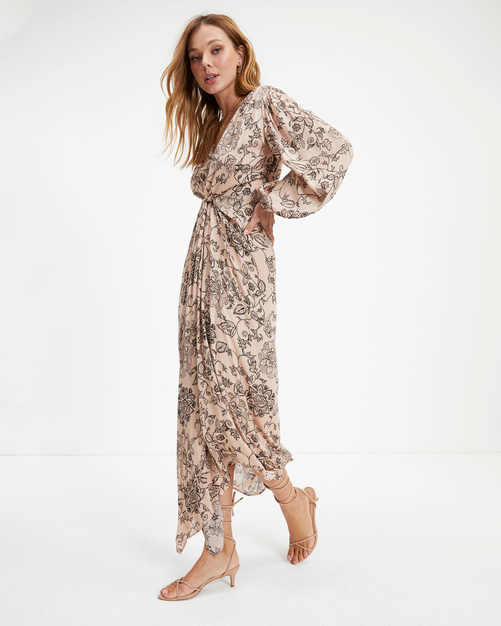 Sarah Floral Twist Maxi Dress