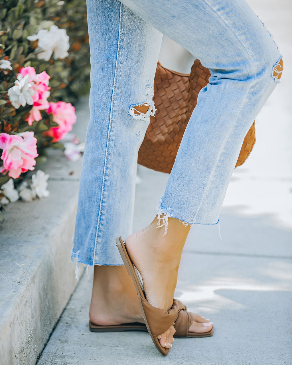 Meriah Slip Sandal - Brown - FINAL SALE