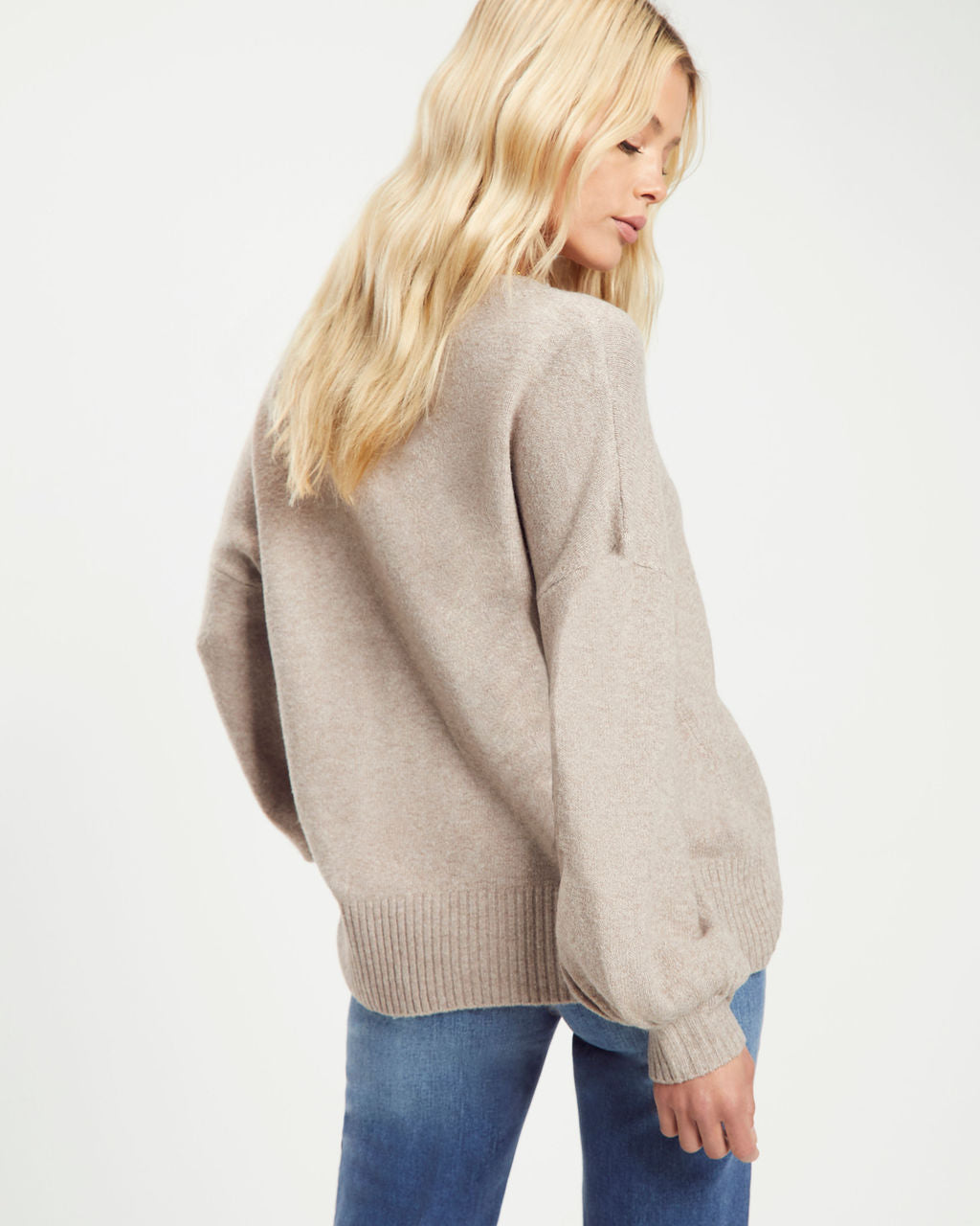 California Breeze Knit Pullover Sweater - Taupe