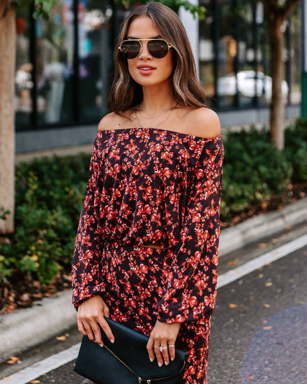 Esmeralda Floral Off The Shoulder Top - FINAL SALE