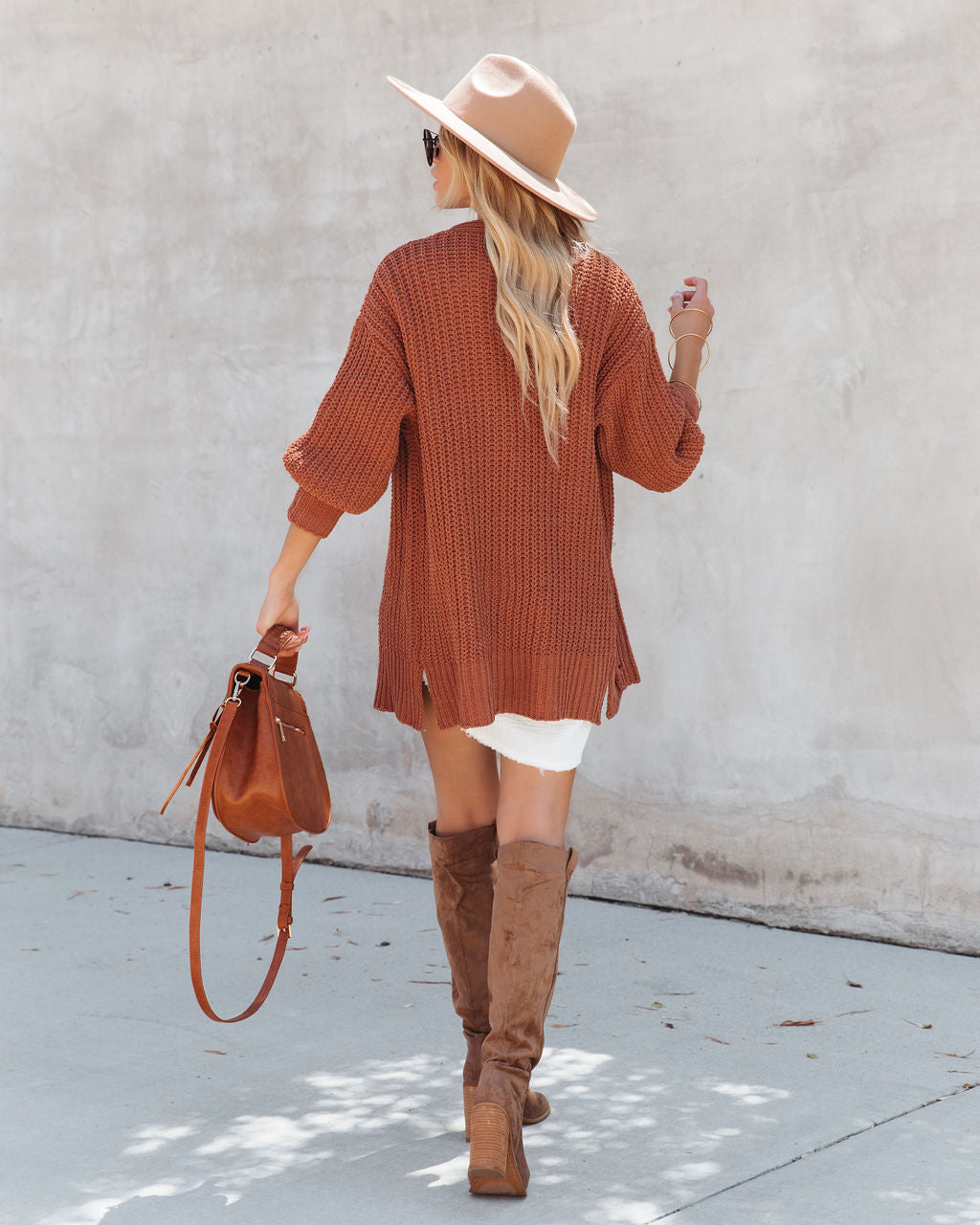 Stay Cozy Knit Cardigan - Camel