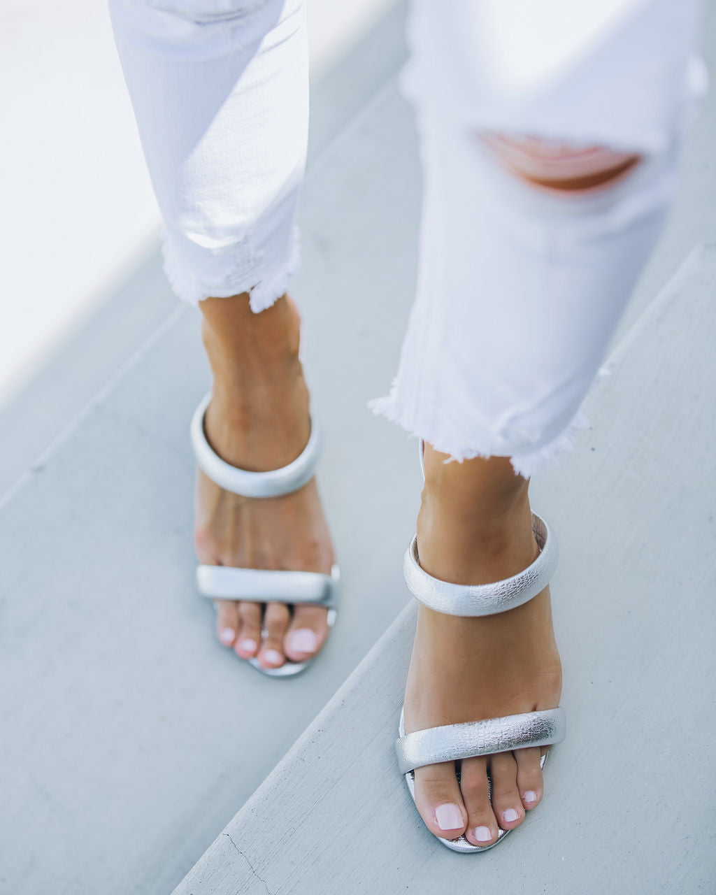 Esterlina Metallic Heeled Sandal - FINAL SALE
