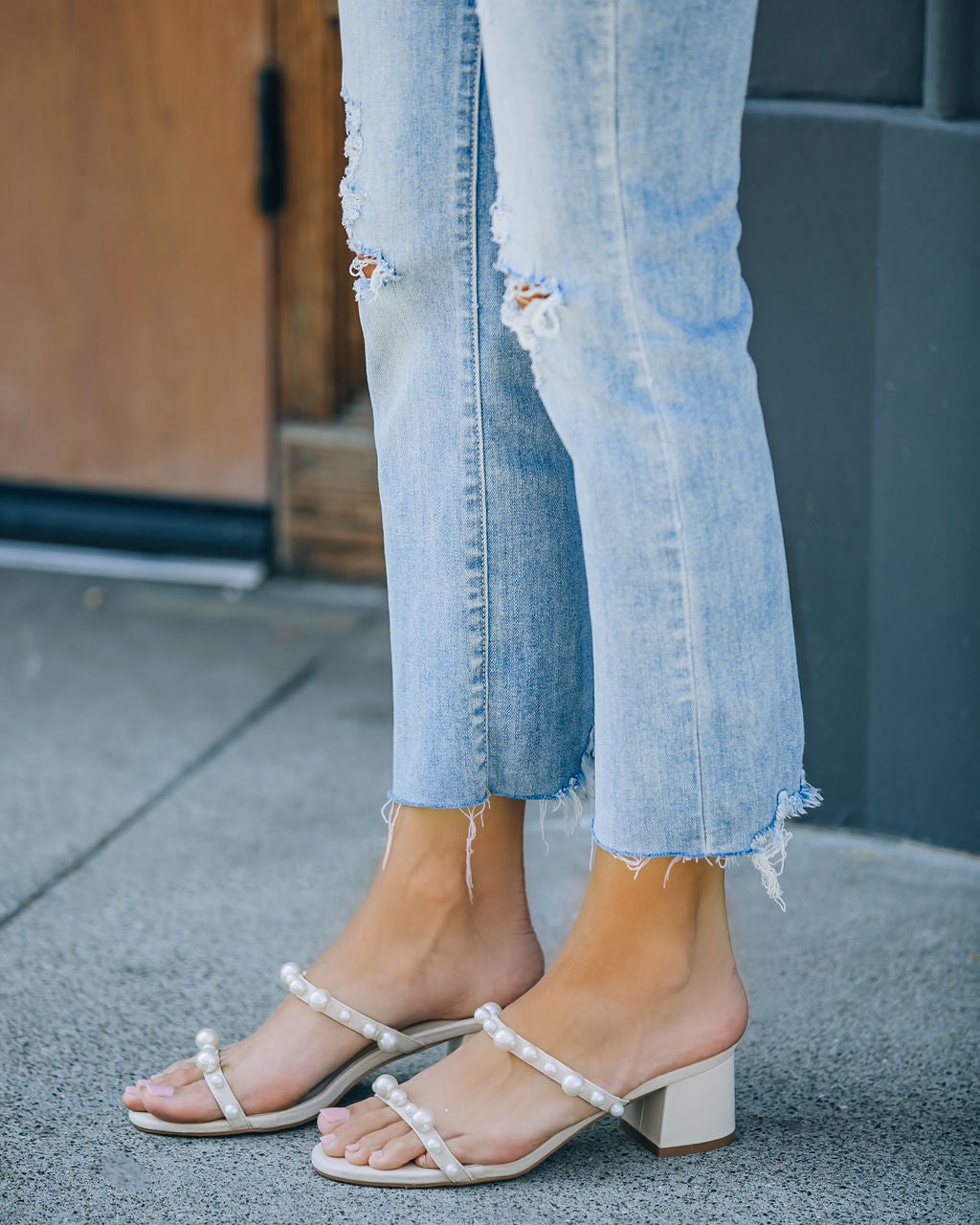 Josefa Studded Heeled Sandal - FINAL SALE