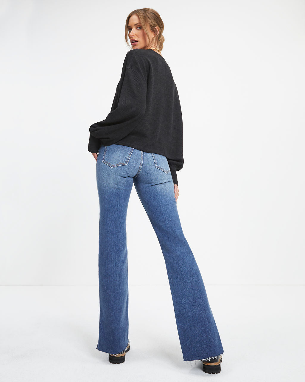 Marcela Knit Pullover Sweater - Black
