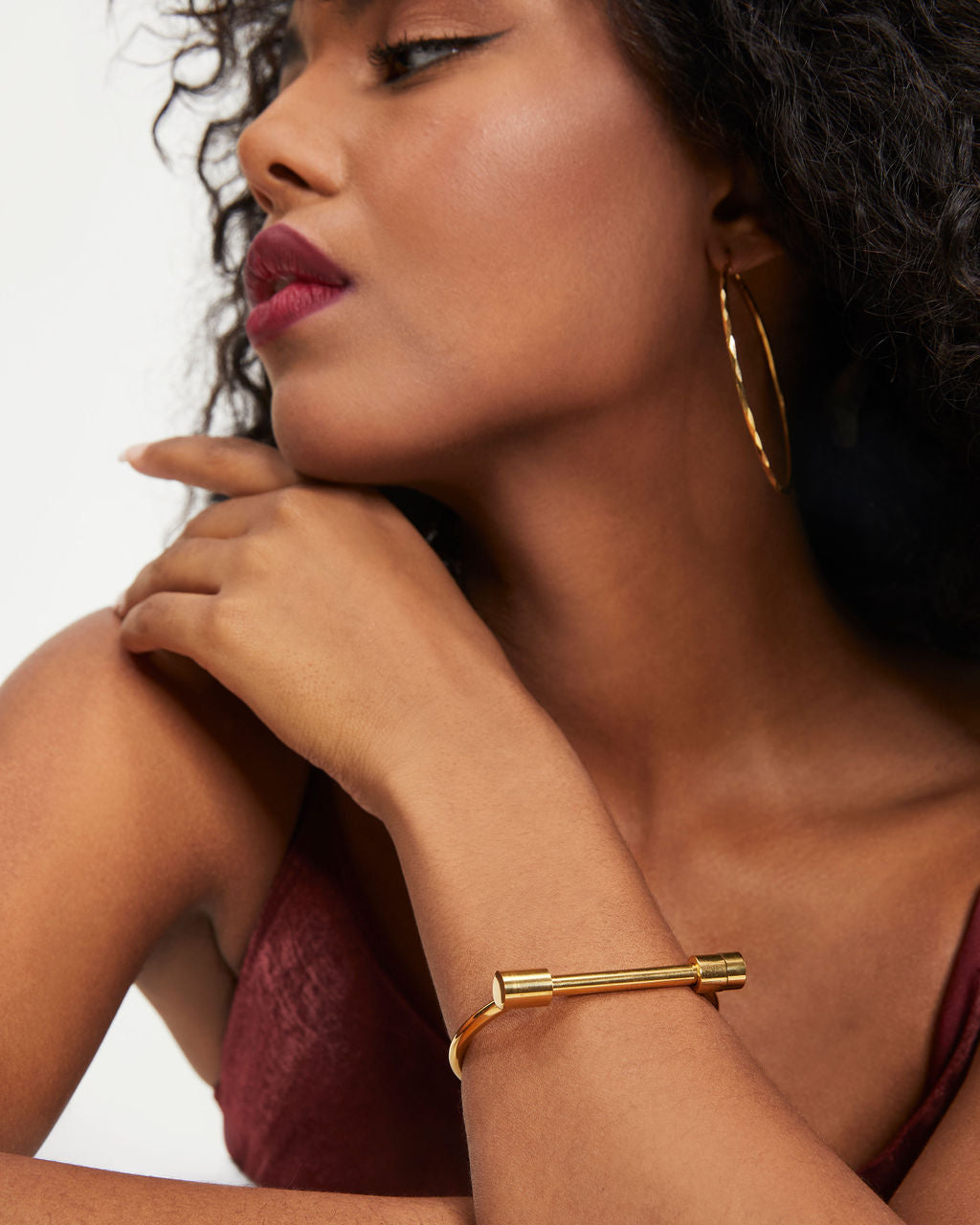 Set The Bar High Cuff - Gold