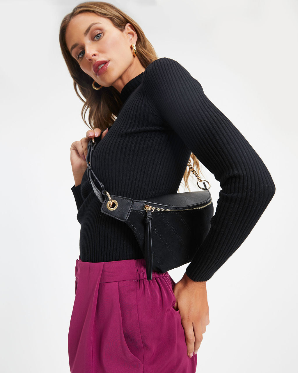 Camila Belt Bag - Black