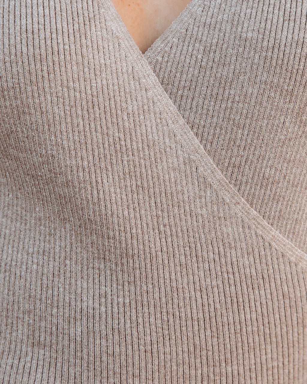 Abbey Drape Knit Sweater - Coffee