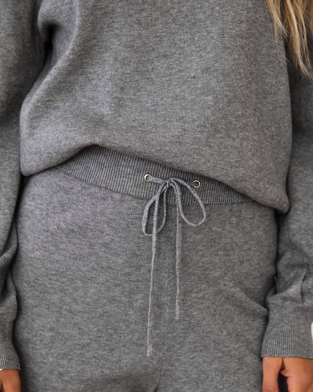 Genevieve Knit Pullover Sweater -  Heather Grey - FINAL SALE