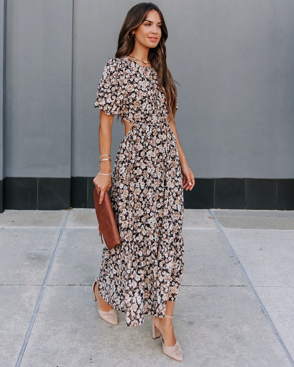 Bristol Floral Cutout Maxi Dress