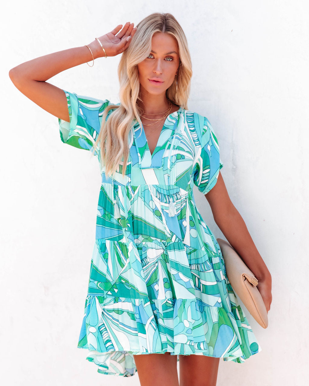 Emilios Tassel Tie Babydoll Dress - FINAL SALE