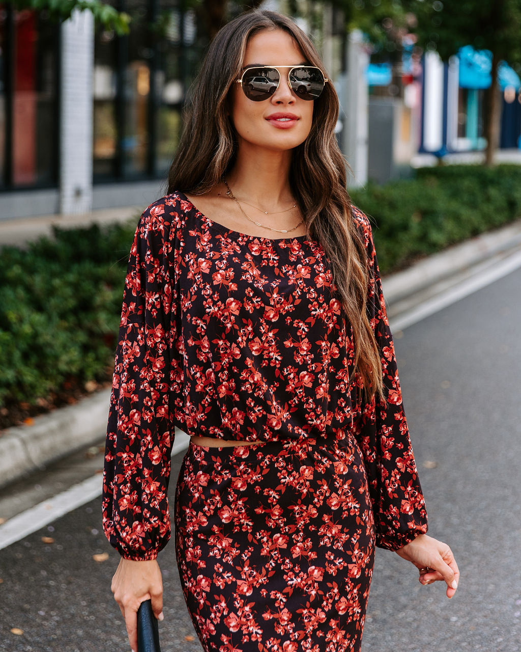 Esmeralda Floral Off The Shoulder Top - FINAL SALE