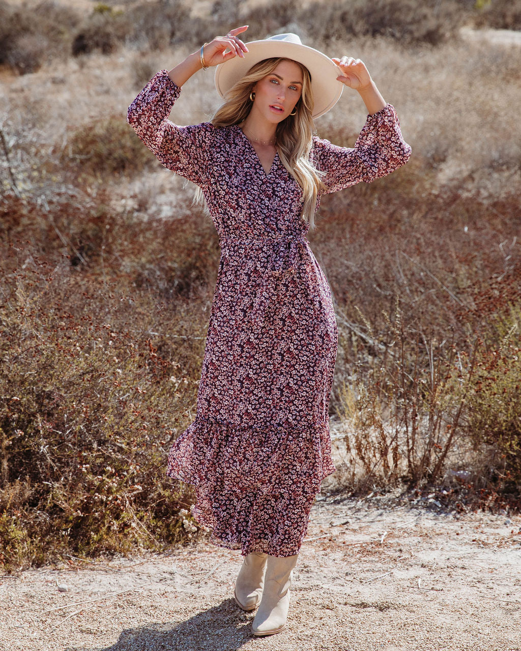 Falling In Love Floral Tiered Maxi Dress