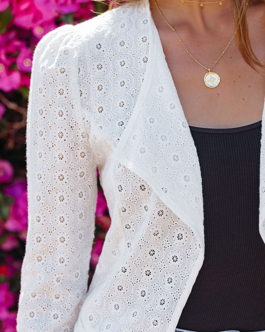 Vincent Cotton Eyelet Jacket - FINAL SALE
