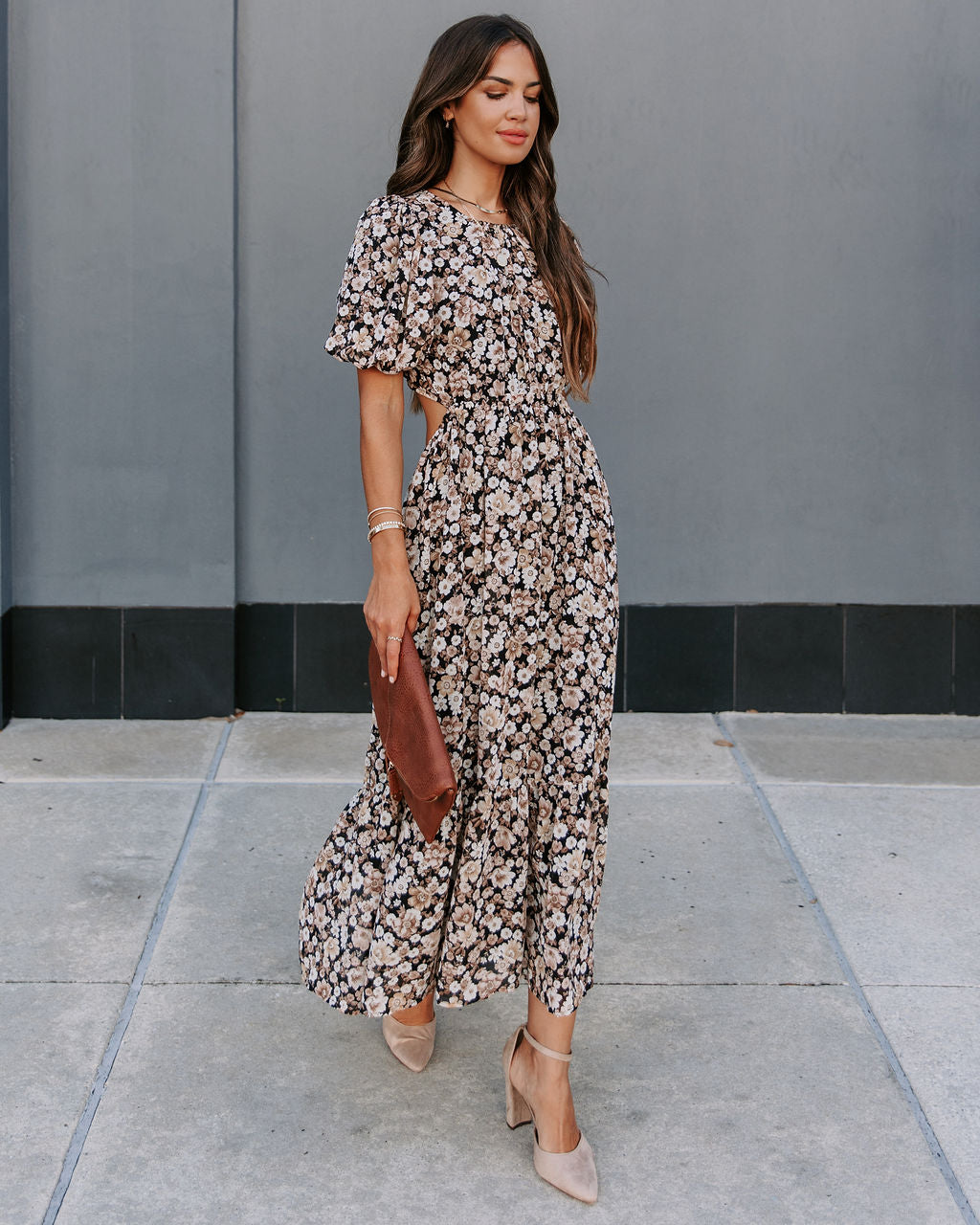 Bristol Floral Cutout Maxi Dress