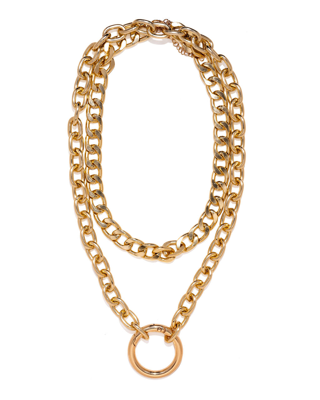 Rhonda Layered Chain Necklace - Gold
