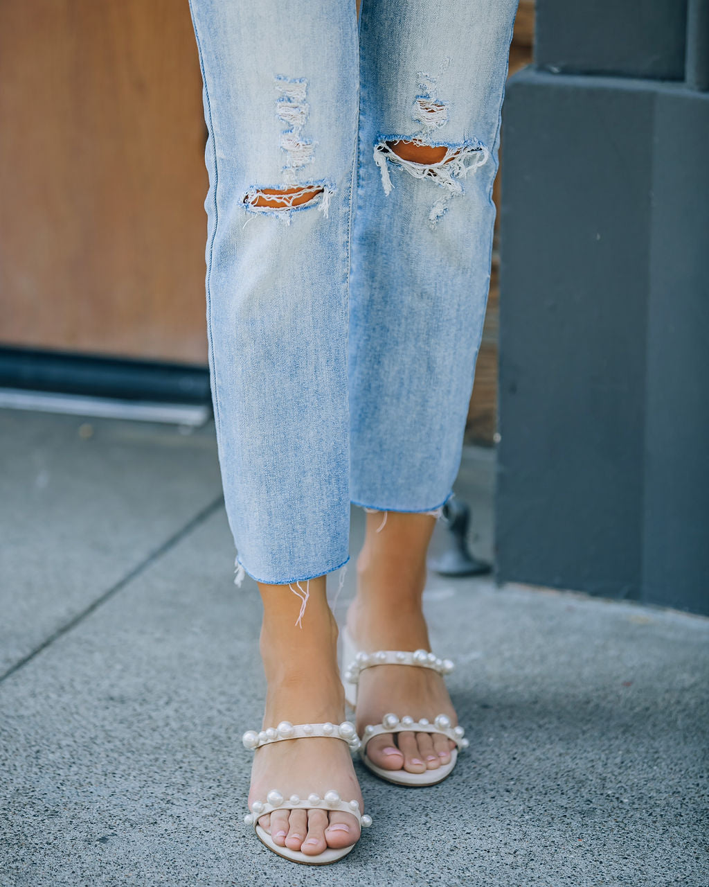 Josefa Studded Heeled Sandal - FINAL SALE