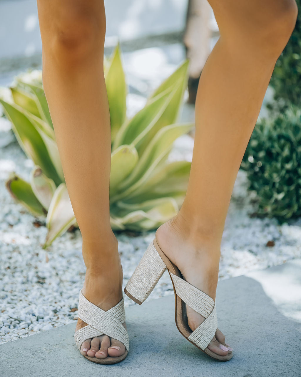 Palmer Criss Cross Heeled Sandal - FINAL SALE