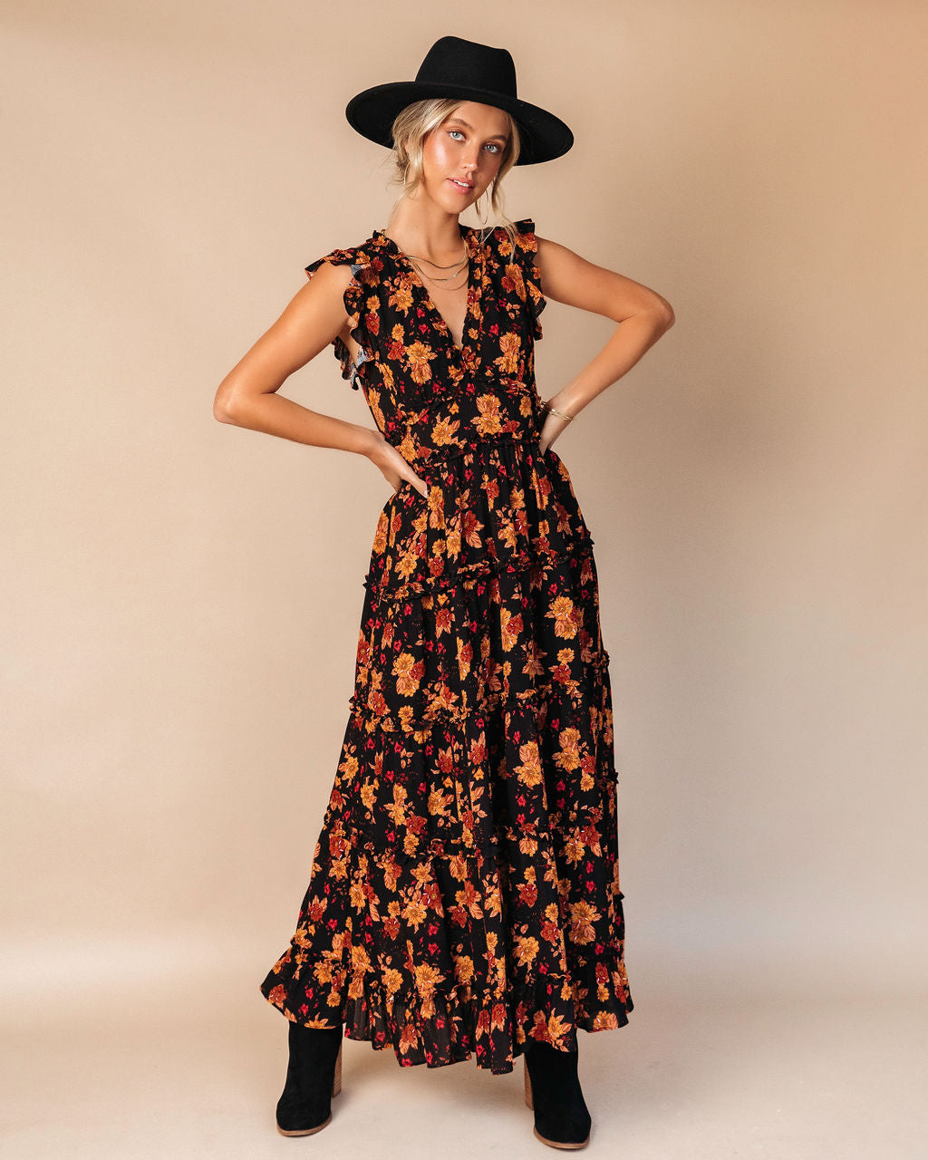 Skye Floral Tiered Maxi Dress