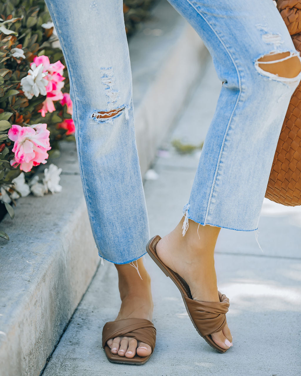 Meriah Slip Sandal - Brown - FINAL SALE