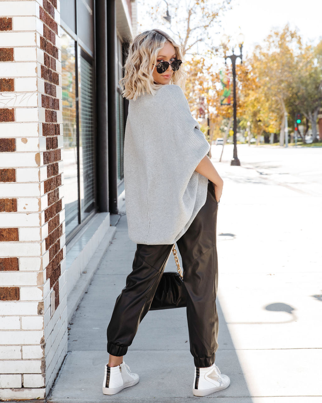 Mariah Knit Dolman Sleeve Cardigan - Heather Grey