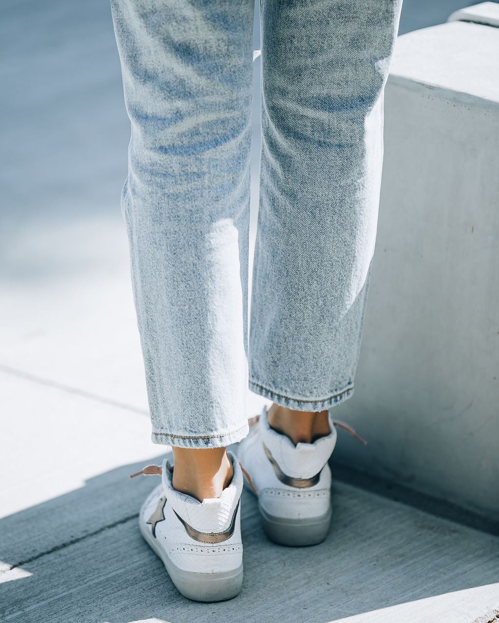 Paulina Snake High-Top Sneakers