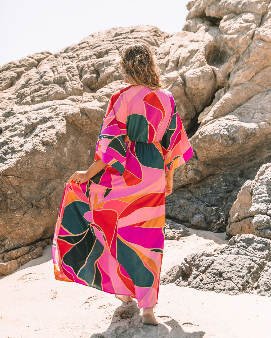 Tropical Mindset Kimono Maxi Dress - SALE