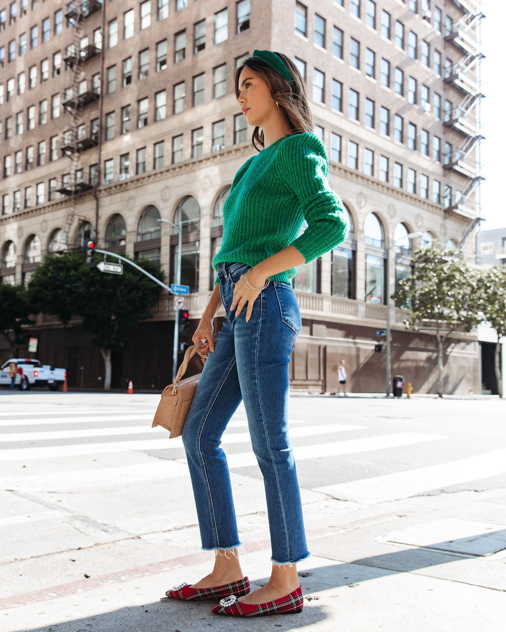 Sweet Devine Moment Knit Pullover Sweater - Green