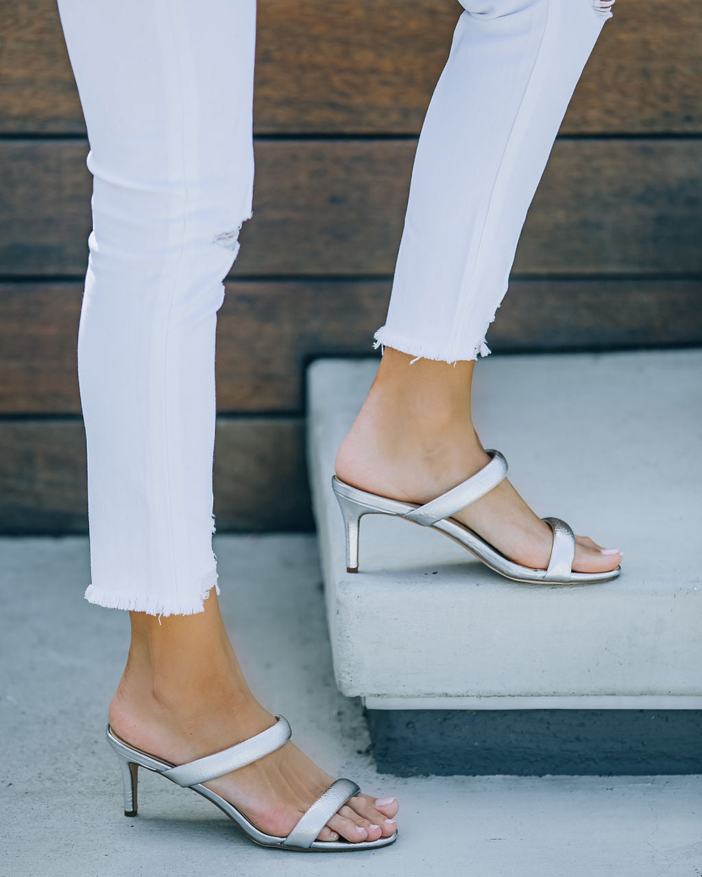 Esterlina Metallic Heeled Sandal - FINAL SALE