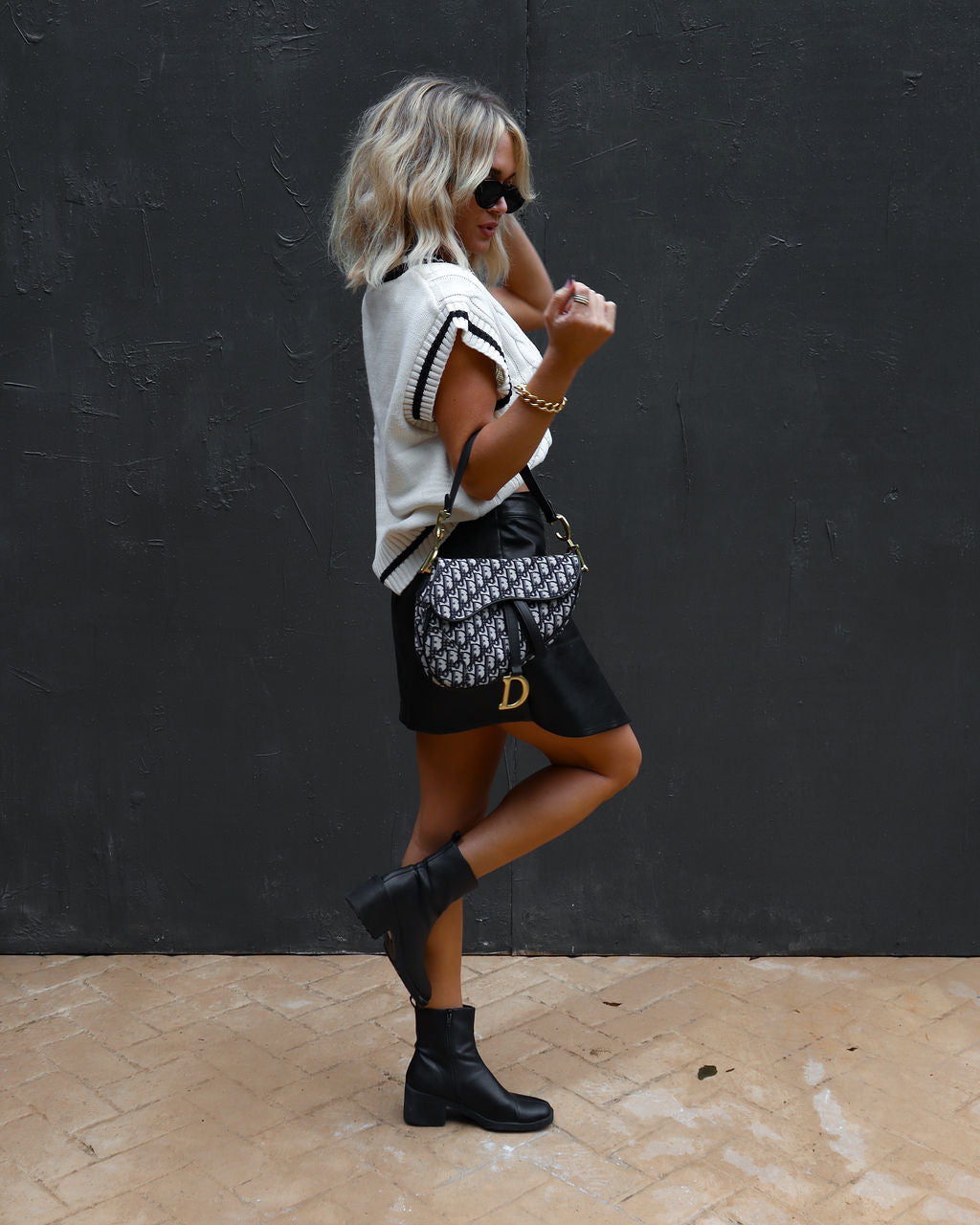 You Already Know Cable Knit Sweater Vest - Cream