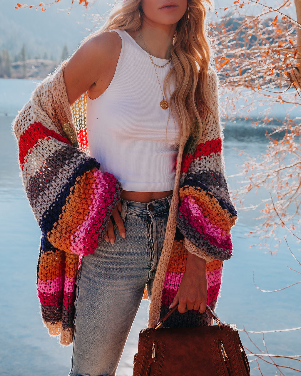 Oh Happy Day Pocketed Knit Cardigan