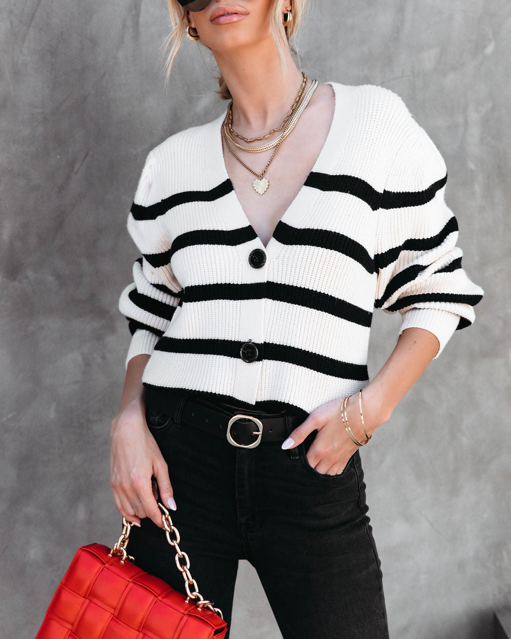 Matilda Knit Striped Cardigan