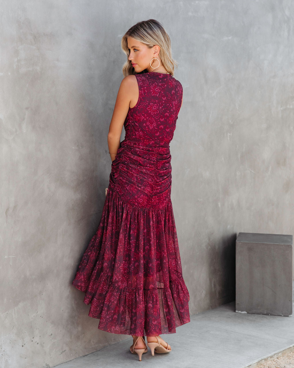 Million Reasons Paisley Twisted Front Midi Dress - FINAL SALE