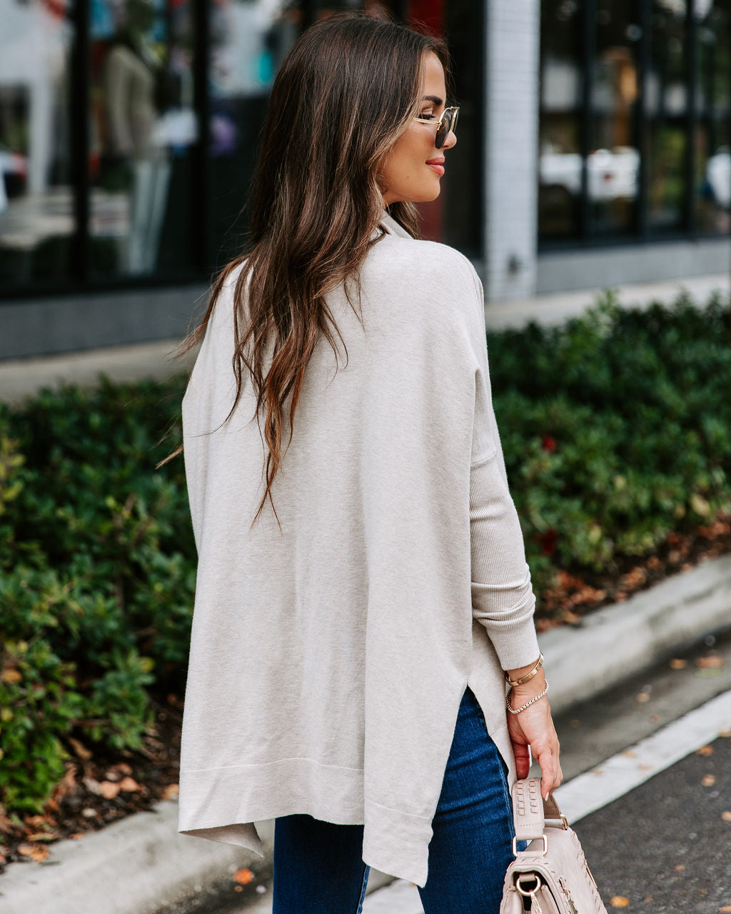 The More The Merrier Cowl Neck Knit Sweater - Grey