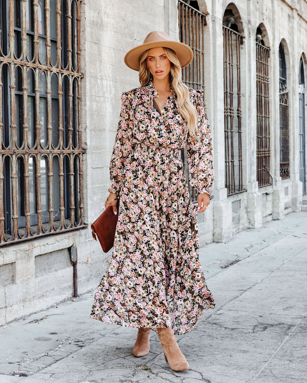 Bloom Your Own Way Ruffle Smocked Maxi Dress