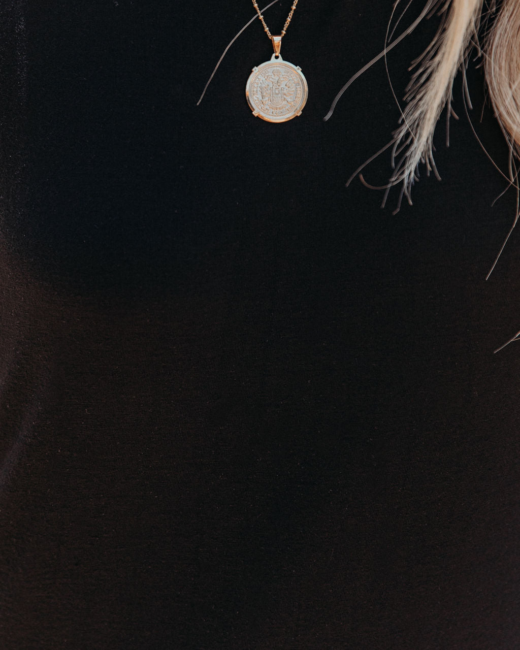 Teagan Padded Shoulder Knit Maxi Dress - Black - FINAL SALE