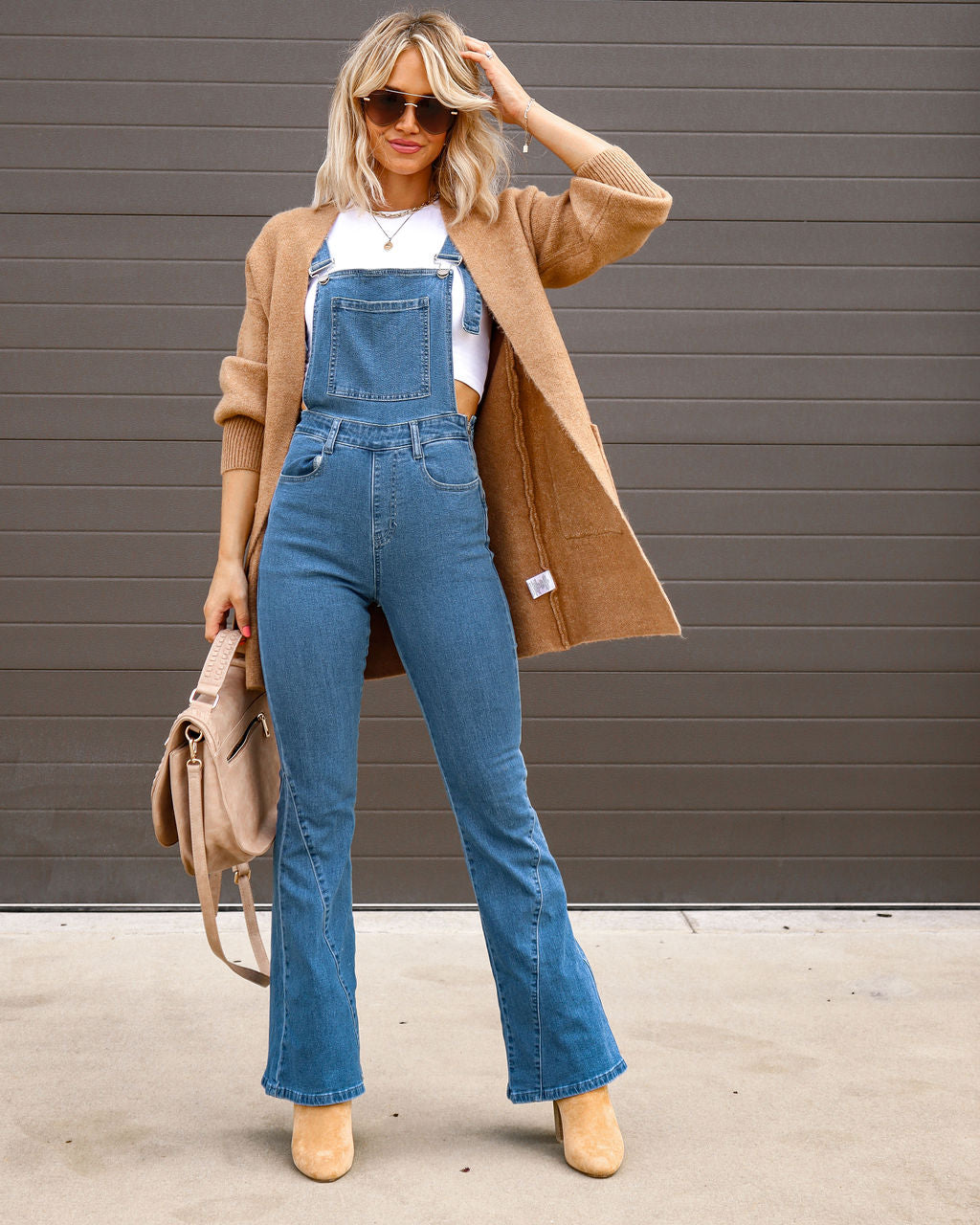 Franklin Pocketed Knit Cardigan - Camel