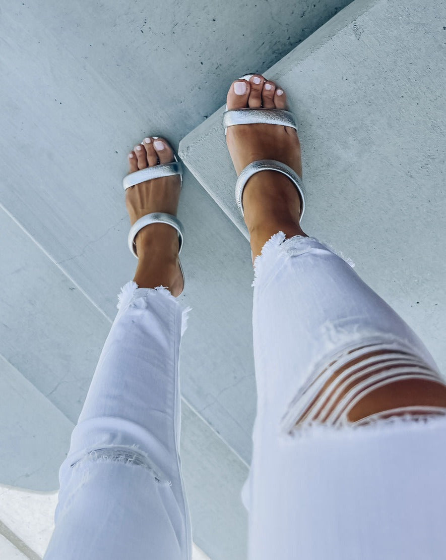 Esterlina Metallic Heeled Sandal - FINAL SALE