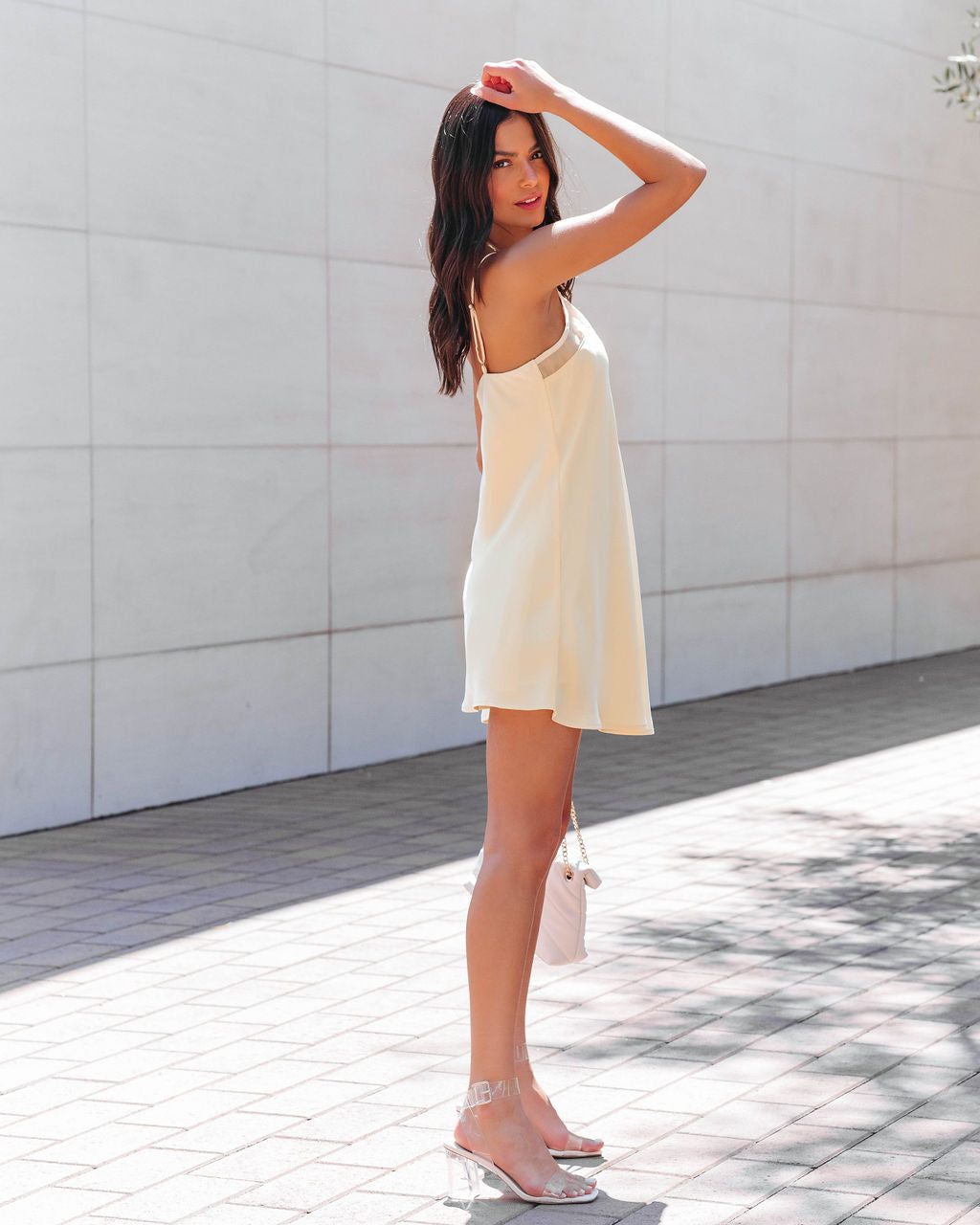 Lucy Dawn Slip Mini Dress - Yellow - FINAL SALE