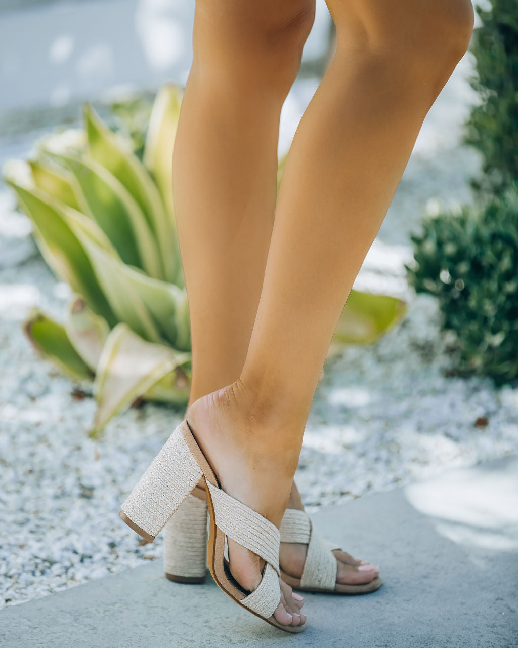 Palmer Criss Cross Heeled Sandal - FINAL SALE