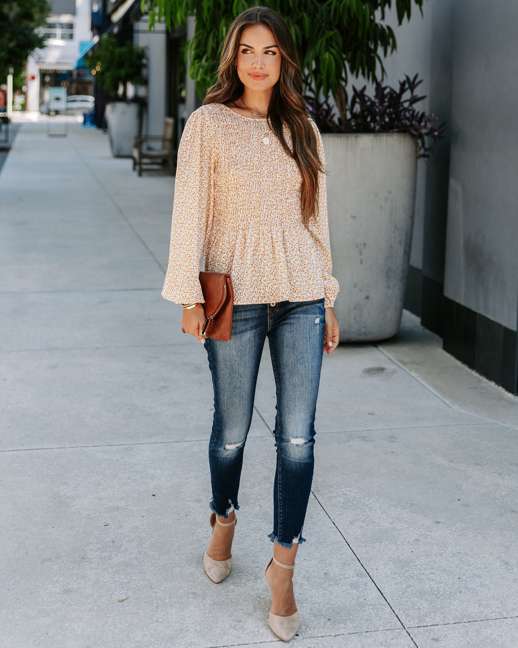 Clementina Floral Smocked Top - SALE