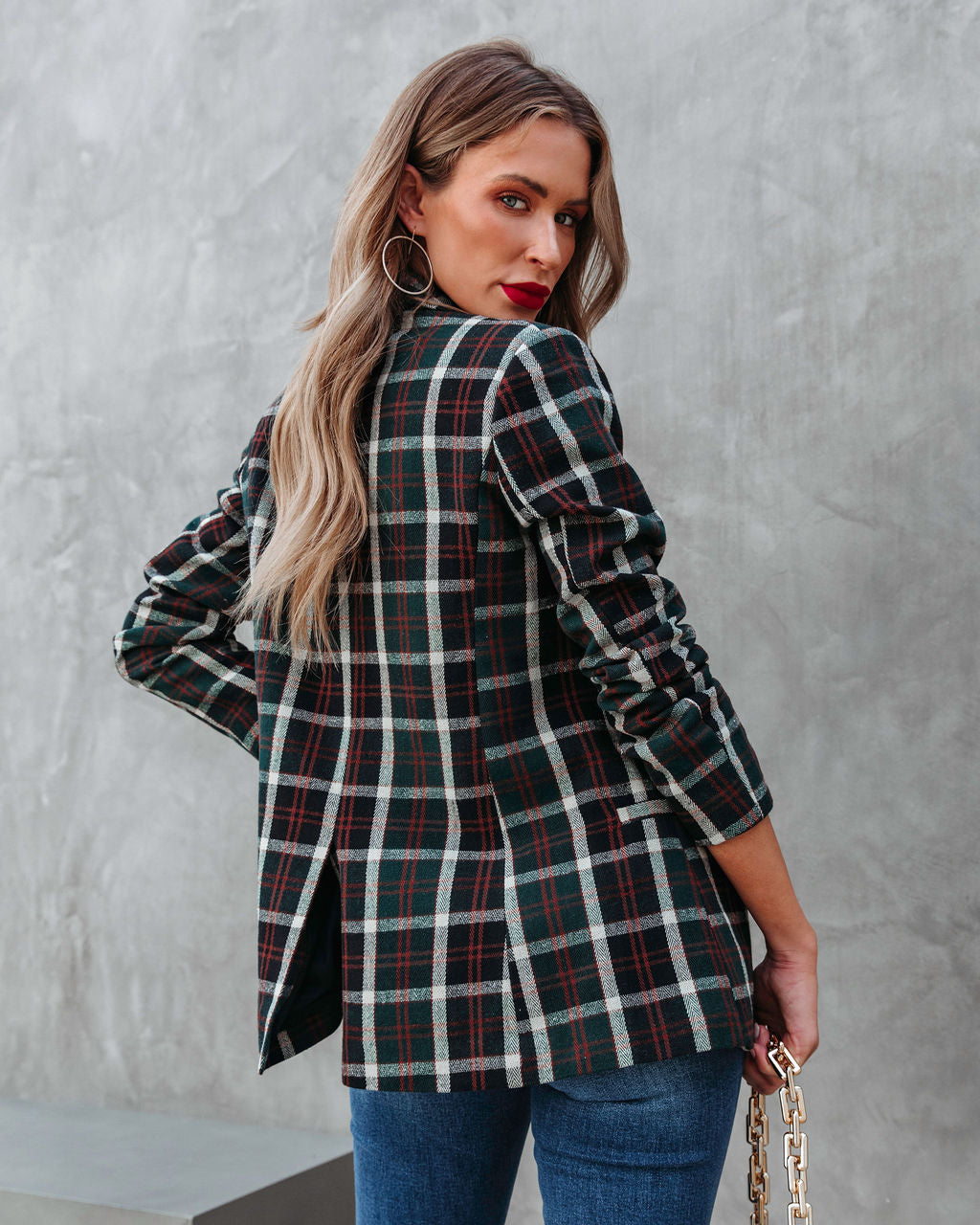 Ivy League Plaid Blazer