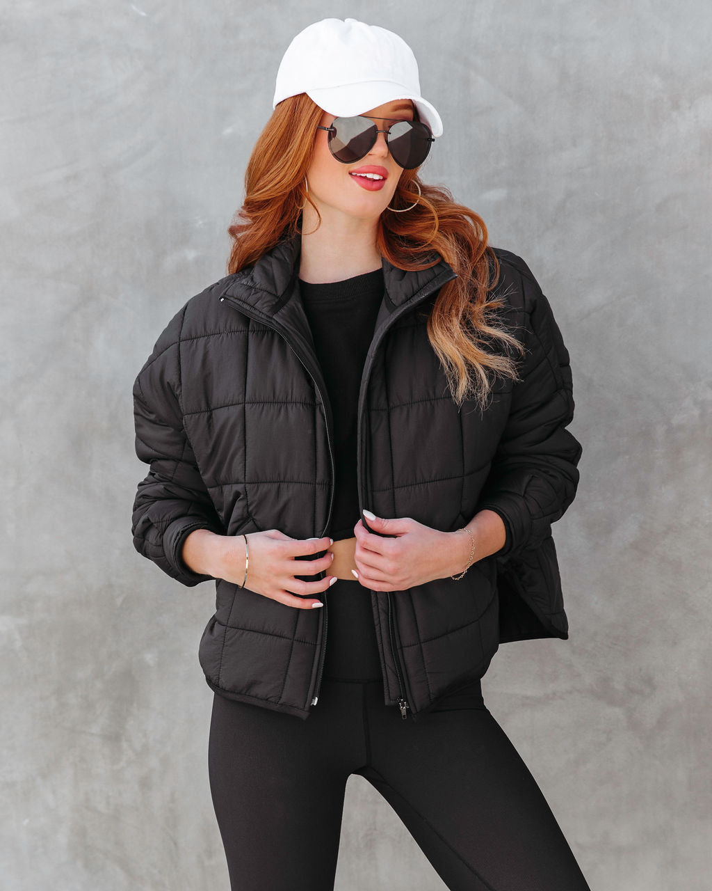 Hunter Quilted Pocketed Jacket - Black