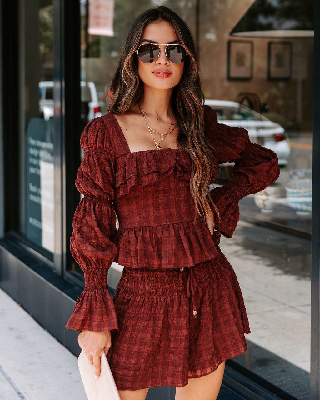 Picking Pinecones Textured Top - SALE