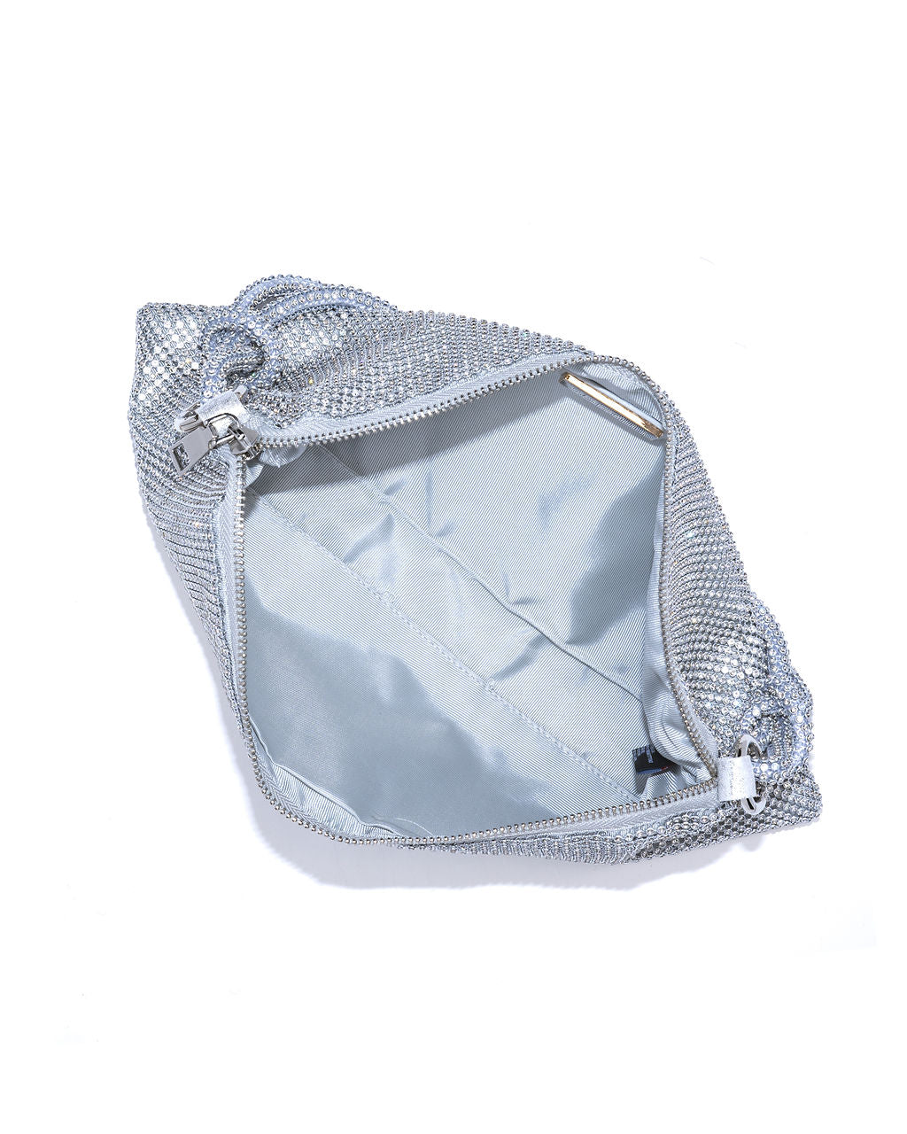 Paris Embellished Shoulder Bag - Silver