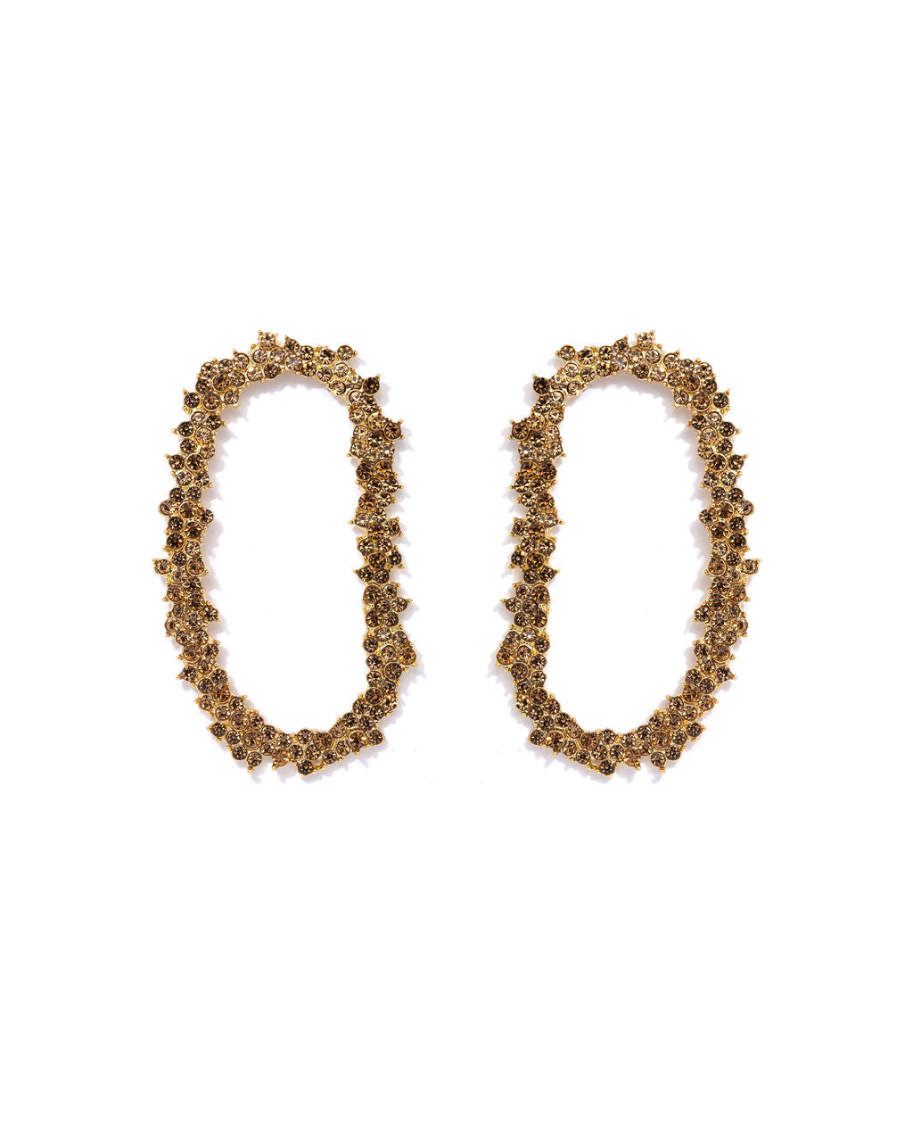 Park Avenue Statement Earrings - Citrine