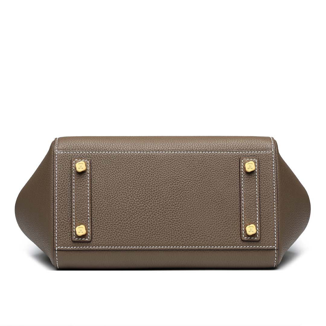 Handmade Etoupe TOGO Leather SongFu Tote Bag