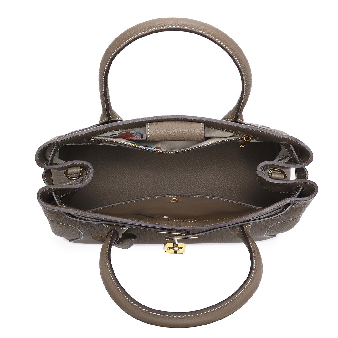 Handmade Etoupe TOGO Leather Tote Bags