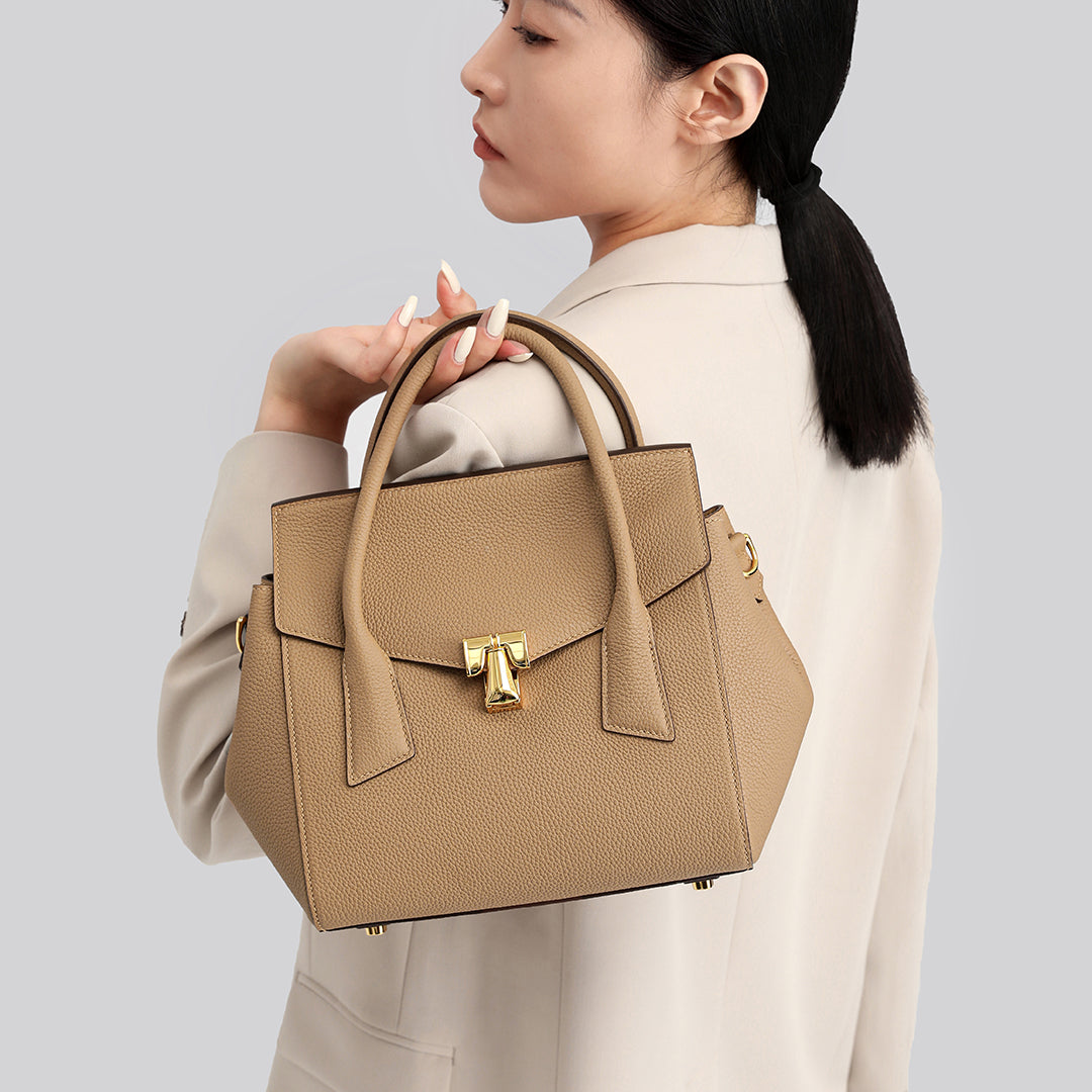 Handmade Milk Tea TOGO Leather SongFu Tote Bag